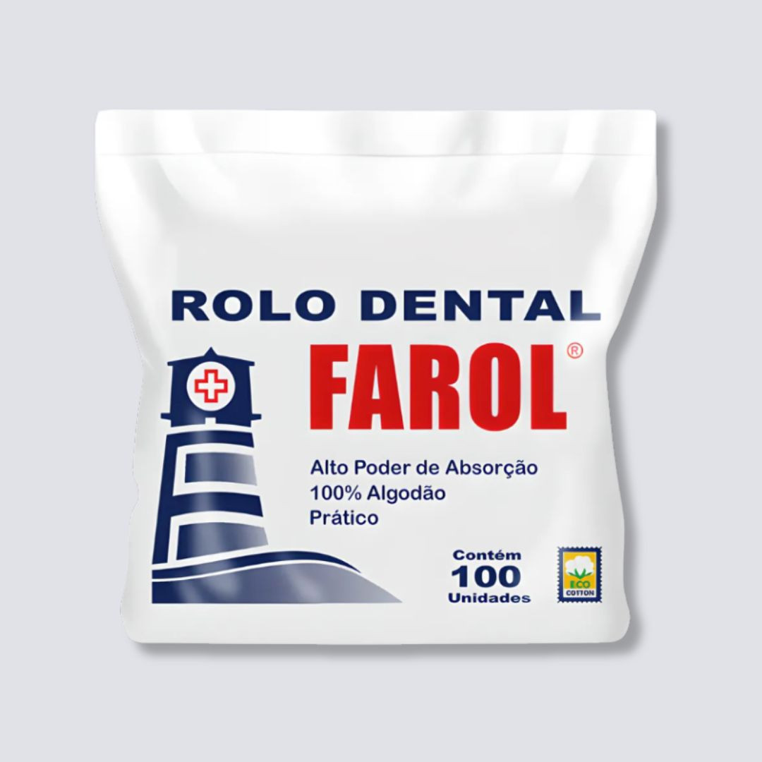 Algodão rolo dental