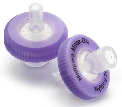 Imagem de referência de FILTRO DE SERINGA MILLEX HN NYLON 0,45UM 13MM NAO EST. SLHNX13NL – 100UN/CX