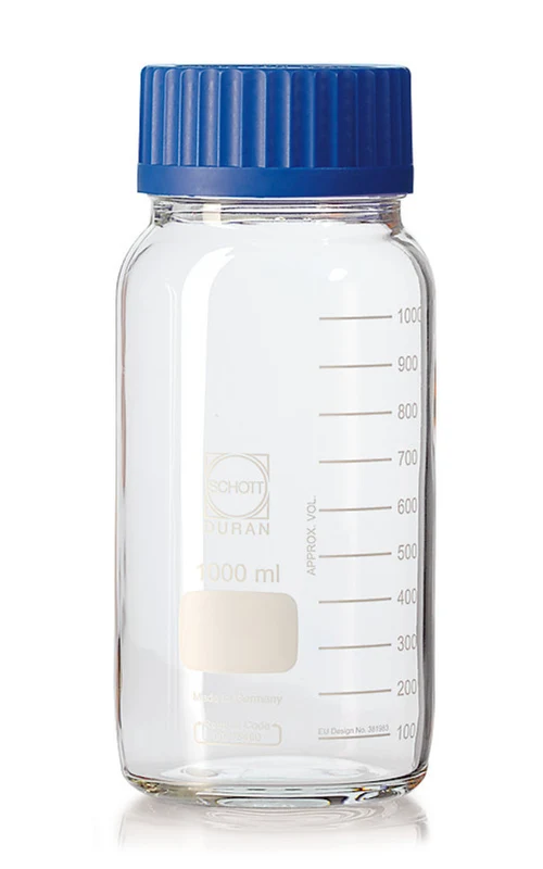 Imagem de referência de FRASCO REAG. GRAD. C/ TAMPA AZUL GLS. 80MMS – 500ML
