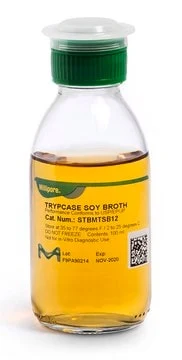 Imagem de referência de CALDO CASEINA DE SOJA (TSB) EM FRASCO C/ TAMPA ROSCA E SEPTO STBMTSB12 – 12UN/PCT